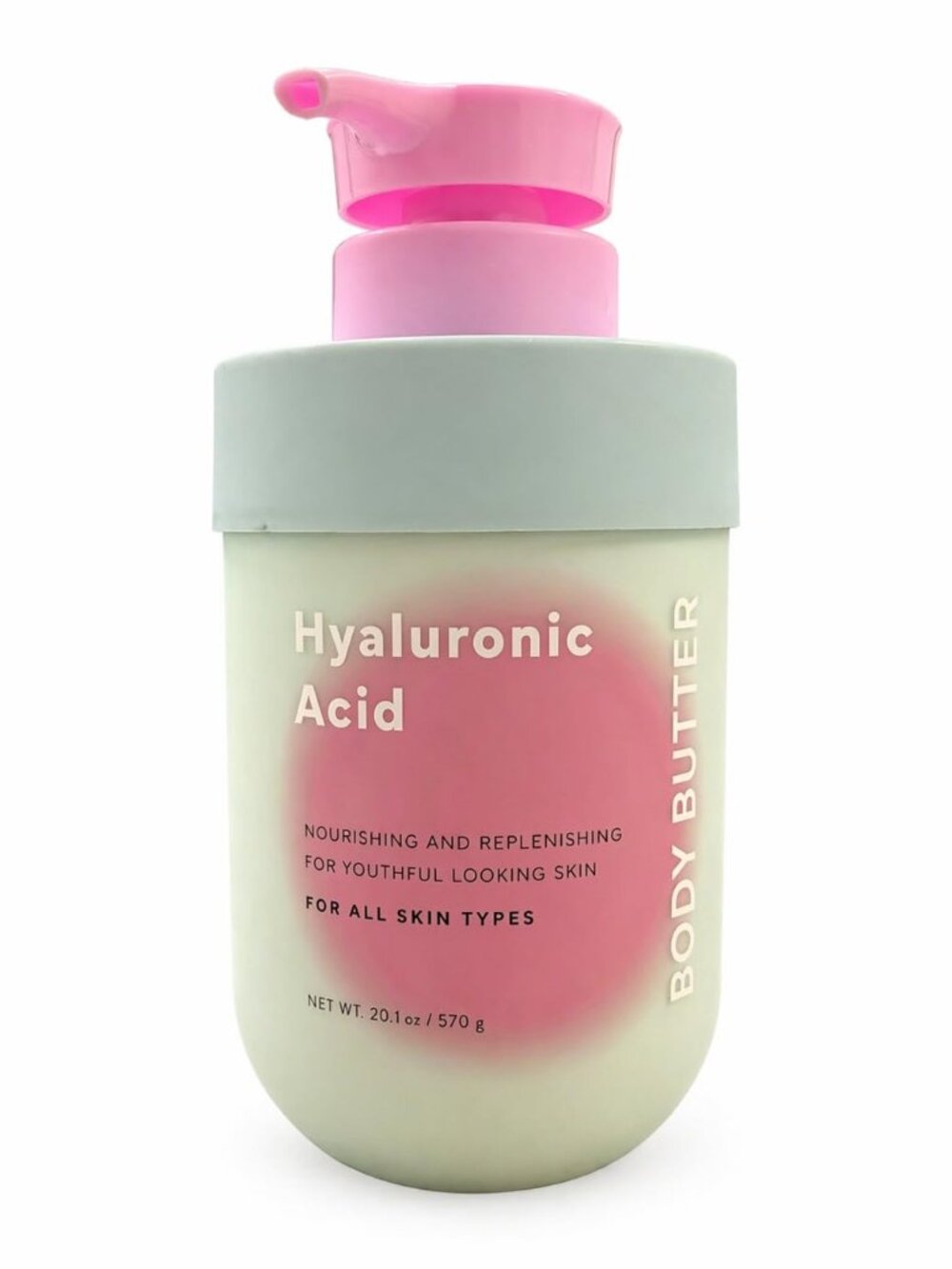 Body Prescriptions Hyaluronic Acid Body Butter Hydrating Moisturizing Cream Pump